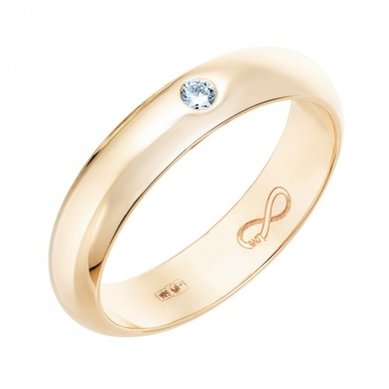 Обручальное кольцо R01-WED-00015-М13145 - Ювелирный бренд Московский ювелирный завод