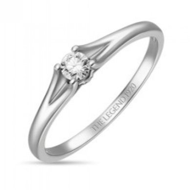 Помолвочное кольцо R01-SL06-015-G2-М13154 - Ювелирный бренд Московский ювелирный завод